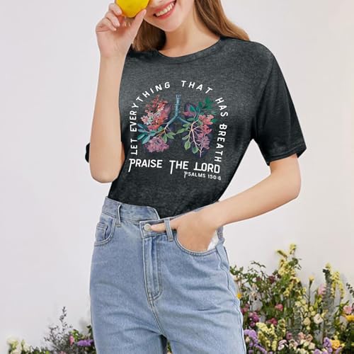 Christian Shirts for Women Vintage Bible Verse T Shirts Boho Floral Jesus Shirt Wildflowers Graphic Tees Tops4