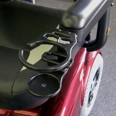 Combination Cell Phone/Drink Holder for Power Wheelchairs (Invacare Flange, 3" x .65")
