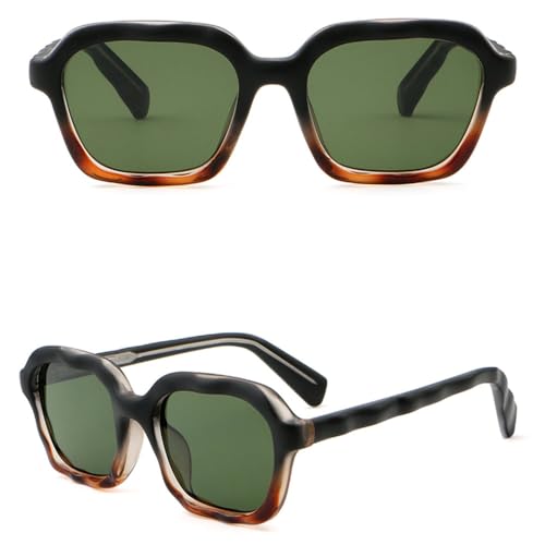 Lunettes de soleil carrées UV400 MUTYNE vintage grand confort visuel pour tous