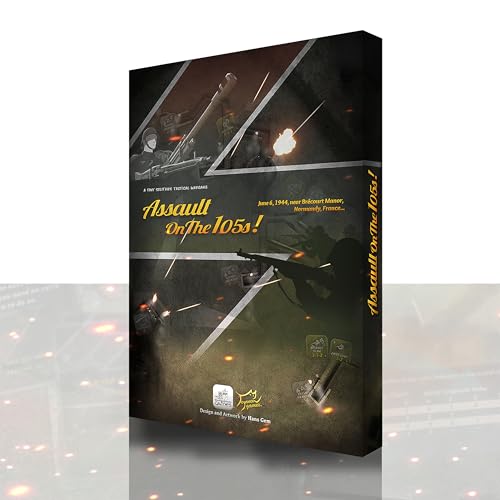 Assault on The 105s!, Turgalium Games, Strategiespiel, Einzelspieler Brettspiel, Historisches Kriegsspiel