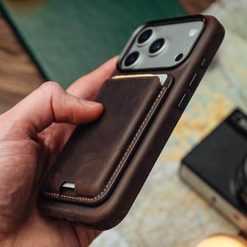 KORDIZ MagSafe Leather Wallet Rustic