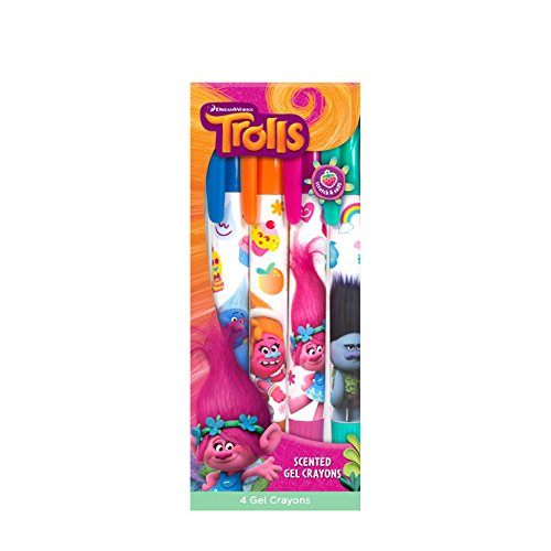 Scentco DreamWorks Trolls Scented Gel Crayons 4-Pack