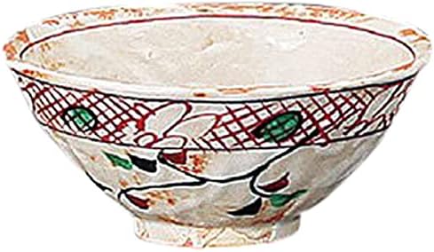 Set of 5, Rice Bowls (Couple), Akae Shino Rice Bowl, 4.3 x 2.2 inches (110 x 55 mm), Japanese Tableware, Restaurant, Commercial Use