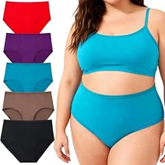 5 Pack Cotton Panties Blue