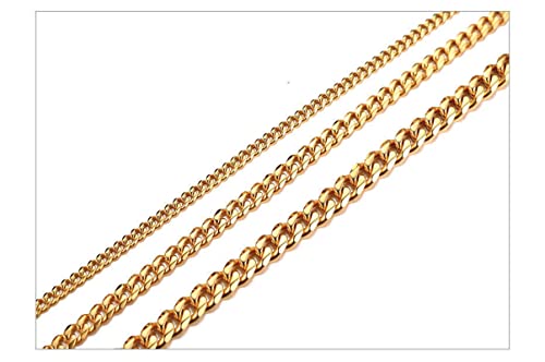 Cadenas de hombre LMMSHX que no se oxidan ni causan alergias en la piel 3
