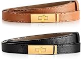 THALASIENE DUPES DAMEN GÜRTEL AUS HOCHWERTIGEM LEDER,LEDERGÜRTEL,SCHMALER GÜRTEL DAMEN,SKINNY DAMENGÜRTEL,DAMEN-GÜRTEL FÜR FRAUEN JEANS HOSEN KLEIDER