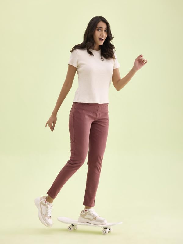Image of GO COLORS Women Mid Rise Premium Straight Jeans
