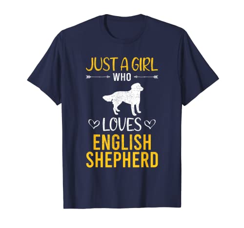 Just A Girl Who Loves English Shepherd Dog Lover Camiseta