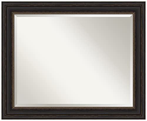 Image of Framed Vanity Mirror | Bathroom Mirrors for Wall | Accent Bronze Mirror | Wall Mounted Mirror | Medium Mirror | 27.00 x 33.00