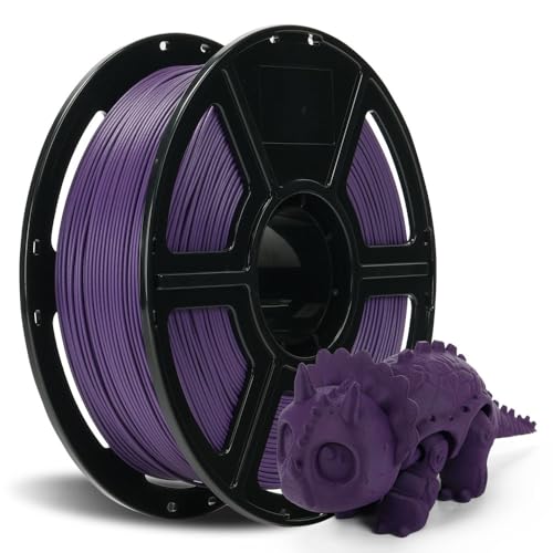 Image of FLASHFORGE Carbon Fiber PETG Filament 1.75mm, Carbon Fiber PETG 3D Printer Filament, 1KG Spool Dimensional Accuracy + /- 0.02mm, Lightweight & Heat-Resistant & Moisture Free (Iris Purple)
