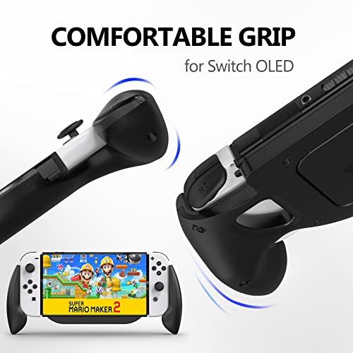 Terios Switch Controller Grip Compatible With Nintendo Switch 7.0'' Oled, Fast Charging 5000Mah Portable Rechargeable Backup Battery With Charger Station Console Ergonomic Design #TOP2