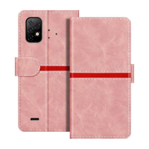 ESACMOT ���U�[�E�H���b�g�P�[�X Umidigi Bison GT2 5G �Ƃ̌݊������� ���X�g���C�v�f�U�C�� �J�[�h���[�t�� �}�O�l�b�g���蒠�^�J�o�[ (�s���N)