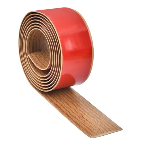2M*5CM PVC Floor Transition Strip Self Adhesive, Yellow Oak Grain Threshold, Vinyl Laminate Flooring Trim