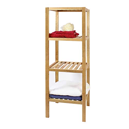 Armobany Estantería de 4 estantes, Madera de nogal, 33x36x110 Cover