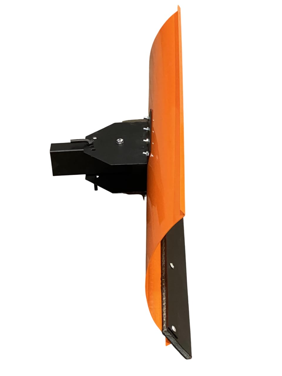 SRM Design Schneeschieber Schneeschild Schneepflug Räumschild Universal für Einachser und Rasentraktor Orange Breite 175 cm x Höhe 40 cm 5-stufig schwenkbar verstellbar