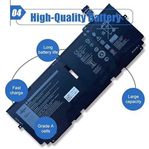 Image of 722KK 52Wh Laptop Battery Replace for Dell XPS 13 9300 (2020 Edition) XPS 13 9310 (2020 Edition) XPS 13 9380 (2020 Edition) P117G P117G002 P117G001 Series 02XXFW 2XXFW 0WN0N0 WN0N0 FP86V 7.6V 6800mAh