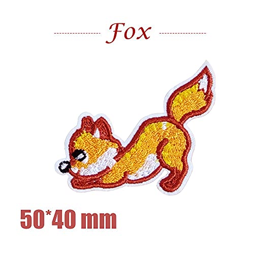 5 Pcs Cute Fox Embroidery Applique Patches, Iron On Patches, Sew On Applique Patch, Delicate Embroidered Patches, Cool Patches For Men, Women, Boys, Girls, Kids #TOP2