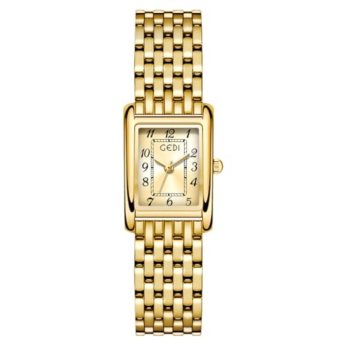 Montre vintage dorée et argentée femme cadeau idéal CARLIEN avec outil réglage