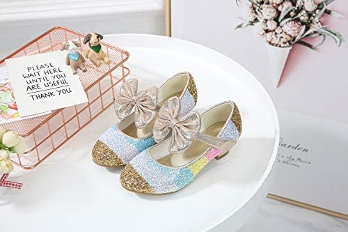 Cadidi Dinos Little Girls Dress Shoes Wedding Party Heel Princess Flower Shoes (Toddler/Little Kid/Big Kid) 1.5 M US Little Kid | Image 3