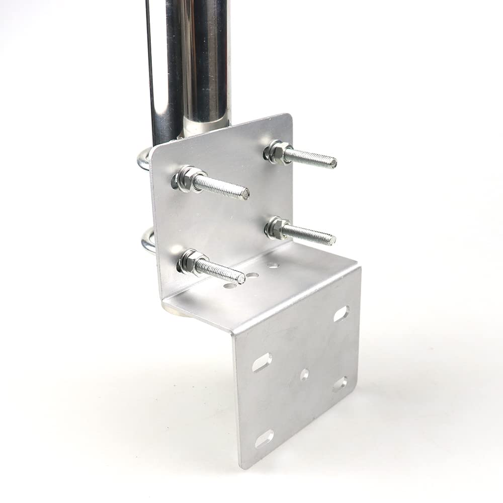 Support d'antenne universel pour l'extérieur - Support de mât pour montage extérieur pour amplificateur de signal - Longueur : 9,8 pouces
