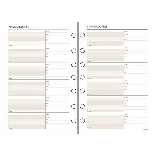 image for AT-A-GLANCE Day Runner Telephone and Address Pages, Refill, Loose-Leaf
