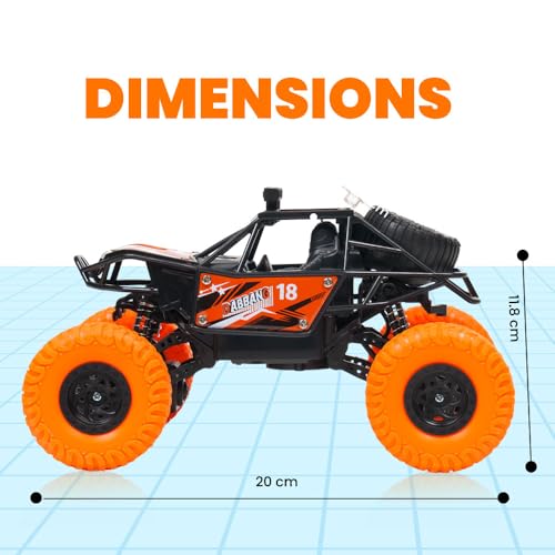Image of Gooyo GY-45 Rechargeable Remote Control Rock Crawler with Spray Function | 45 Climbing High Speed RC Car Toy for Kids, Power Source: Lithium Battery for Car (Included)
