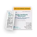 Globe (25 Pack Triple Antibiotic Ointment Single Packet, First Aid Kit for Minor Scratches, Wounds, Cuts, and Burns, Prevents Infection, Active Ingredients Compare to Leading Brand, Travel Size, 0.9g