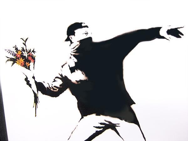 バンクシー アートフレーム (モロトフ) 花束 火炎瓶 Banksy ポスター Amazon.co.jp: バンクシー アートフレーム (モロトフ) 花束