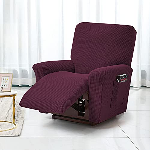 Topchances Stretch Recliner Covers, Jacquard Recliner Chair Slipcovers