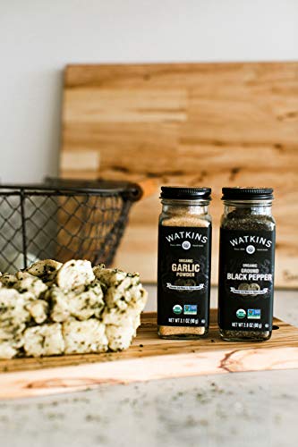 Image of Watkins Gourmet Organic Spice Jar, Ground Black Pepper, 2.8 Ounce (Pack of 3)