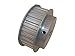 BandB Manufacturing 32MP037-6FA3 Timing Pulley, 32 Teeth, MXL Pitch for 0.375" Wide Belts, 1 Flange and Hub Serves as Second Flange, 0.25" Bore