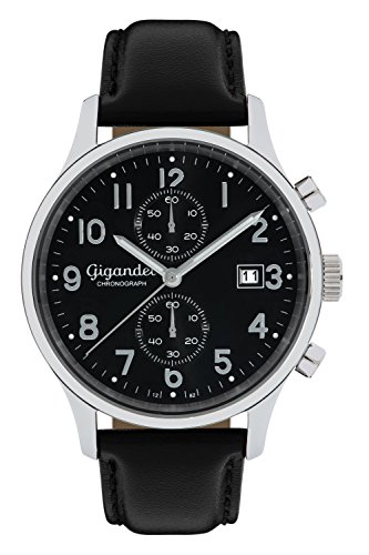Preisvergleich Produktbild Gigandet Herren-Armbanduhr Chronograph Quarz Analog mit Lederarmband Skyscraper G49-005