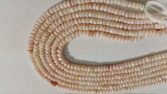 Perles opale rose facettées LKBEADS 5mm pour création joaillerie haut de gamme