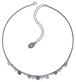  Konplott: Collier Jelly Star lila, edles Glanzglas-Kristall-Collier in unterschiedlichen Formen, helles Lila und weiß, für Damen/Frauen