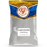 TAJ Tapioca Pearls Sabudana 4-Pounds (Sago) All Natural, Vegan, Indian Origin