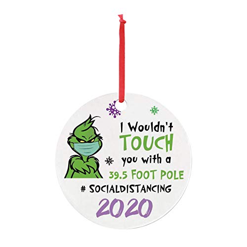 Enfeite de Natal Lixiliw Grinch Hand Christmas, fedorento, fedorento, Grinch Grinch Ornamento de mad