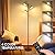 LED Tree Floor Lamp, Dimmable Modern Floor Lamp with Remote & Touch Control, 3 Rotatable Light Floor Lamps with Timer, 4 Color Temperatures, Tall Standing Lamp for Living Room, Bedroom, Office, Black