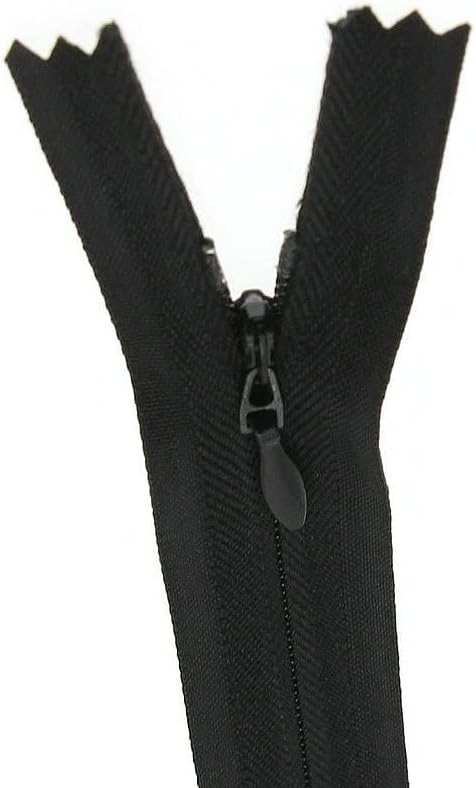 12 Inch Nylon Coil Invisible Zipper, Close End Hidden Zipper for Handmade Garment, Bags, Home Textile,Tailor Sewer Crafter's Special (30 PCS Black) YIGUANXIN