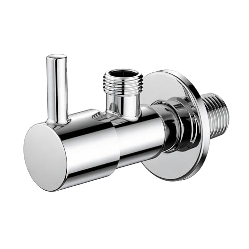Ibergrif M22025-3/8 Robinet d'Arret de Régulation avec Poignée, Robinet Équerre (1/2