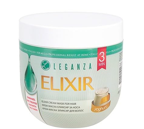 Crema Maschera Elisir Per Capelli Con Yogurt "Leganza" 1000 Ml