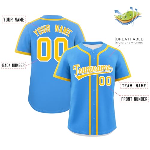 KXK Camisa de softbol personalizada de jérsei de beisebol personalizada com botão uniforme do time l
