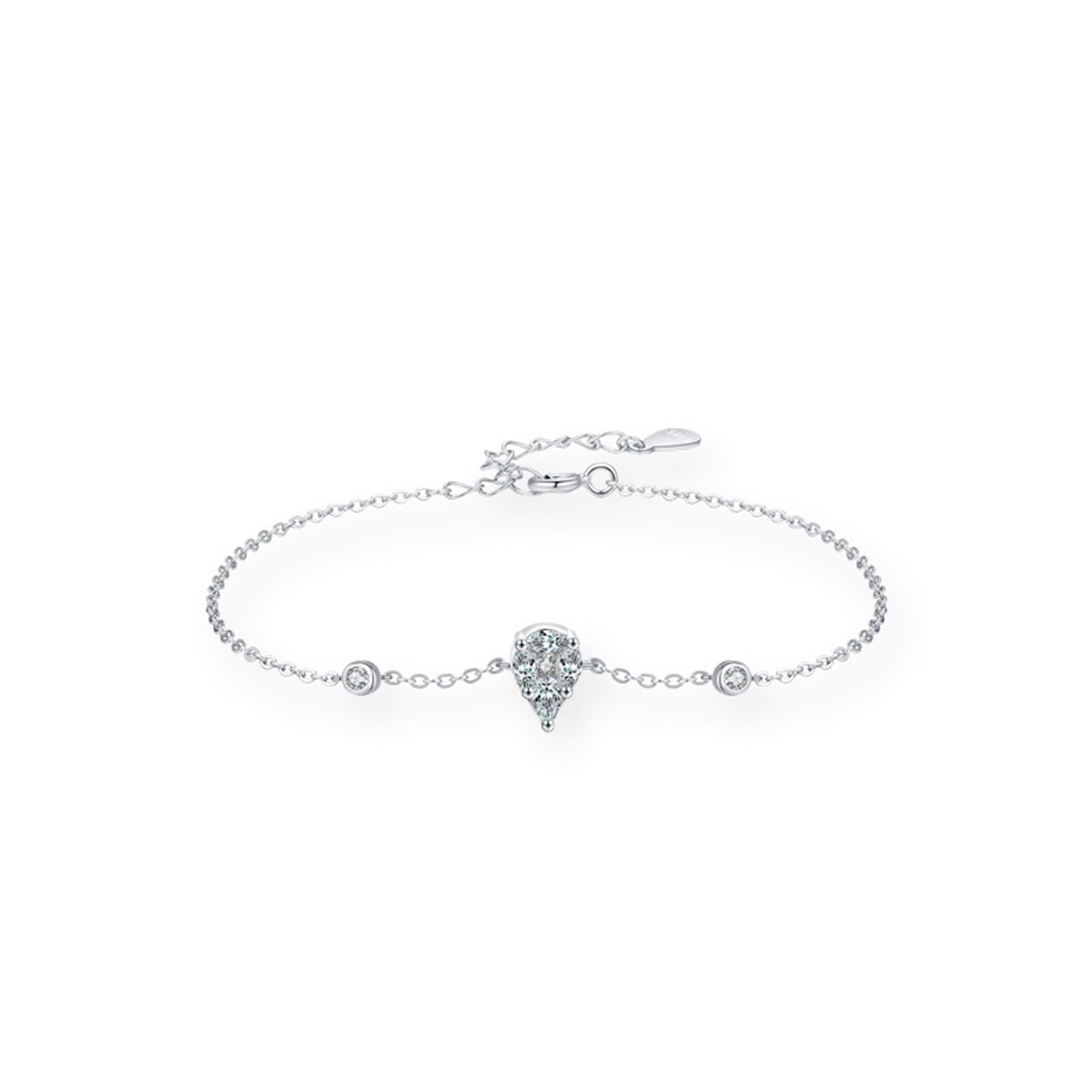 Bransoletka Charms żółte złoto 18K 750, łańcuszek damski bransoletki z prawdziwym diamentem, bransoletka Platinum PT950