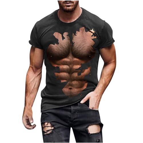 T-Shirt Manche Courte pour Homme Contre la Transpirez en Été