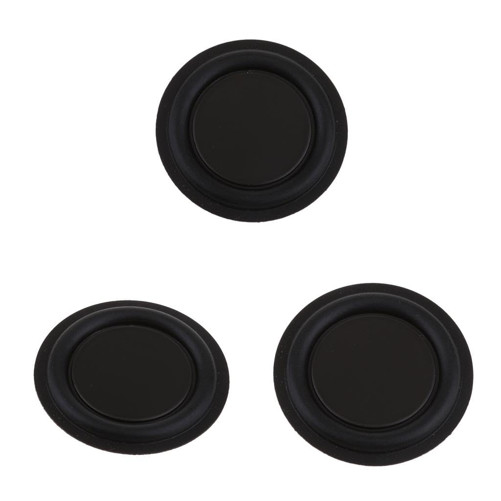 SNAPPSY 3Pieces 40mm Speaker Vibrating Membrane Passive Bass Diaphragm Plate|40mm Passive Radiator (3pcs) — Rubber Bass Vi...