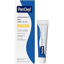 1 of PanOxyl Adapalene 0.1% Leave-On Gel, Retinoid Gel Acne Treatment, 30-Day Supply, Acne Prone Skin, Oil, Fragrance, and Paraben Free, 0.5 oz