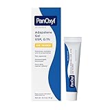 PanOxyl Adapalene 0.1% Leave-On Gel, 30 Day Supply, Retinoid Gel Acne Treatment, Acne Prone Skin, Oil Free, Fragrance Free, 0.5 oz