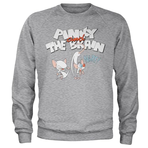 Sweat-shirt Pinky and the Brain pull geek imprimé narf dessin animé rétro