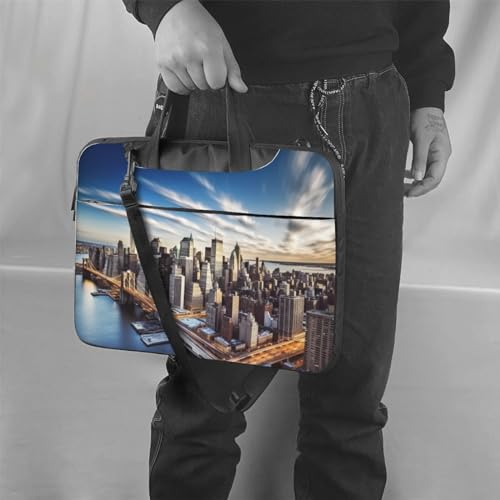 Bolso bandolera para laptop con diseño New York City para unisex miniatura 6