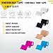 Extra Wide Kinesiology Tape, Pain Relief and Muscle Support for Back Shoulder Ankle Knee, Football Turf Tape for Turf Burn, 4 in x 16.4 Ft, Skin