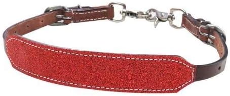 Showman Glitter Overlay Leather Wither Strap